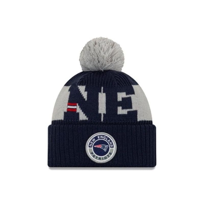 Blue New England Patriots Hat - New Era NFL Cold Weather Sport Knit Beanie USA8015769